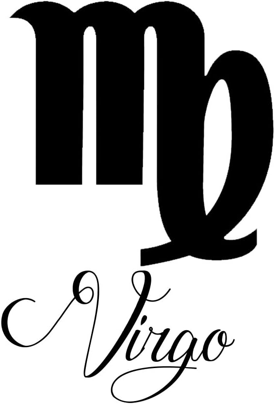 Zodiac Sign Virgo Script Writing Silhouette 6