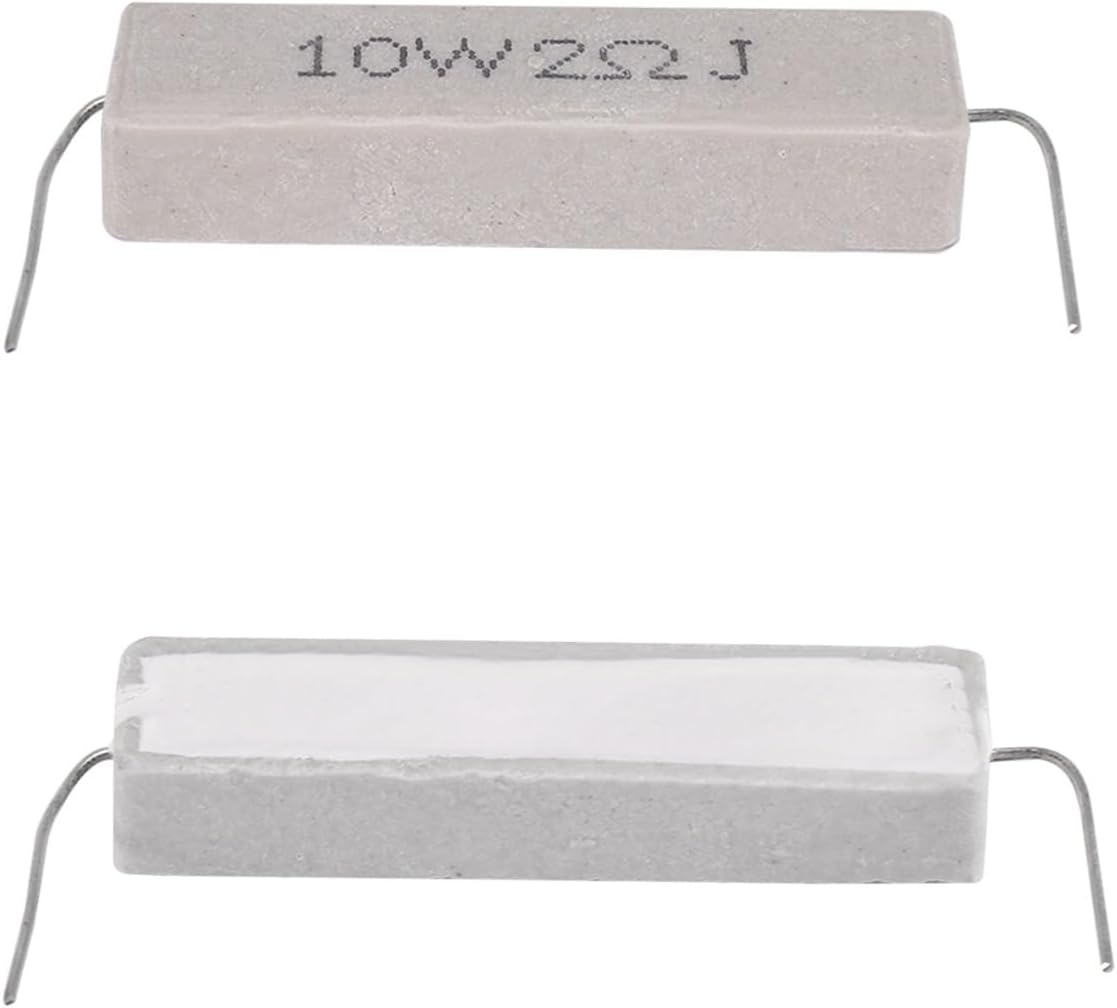 T36C 10 Pcs Wire Wound Ceramic Cement Resistor 2 Ohm 10W Watt
