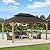 SUNJOY 12 x 16 ft. Wood Gazebo, Outdoor Patio Hardtop Gazebo Cedar Framed Wooden Gazebo with 2-Tier Metal Roof, Suitable for Patios, Lawn and Backyard, Matte Black Roof + Gray Wood Frame