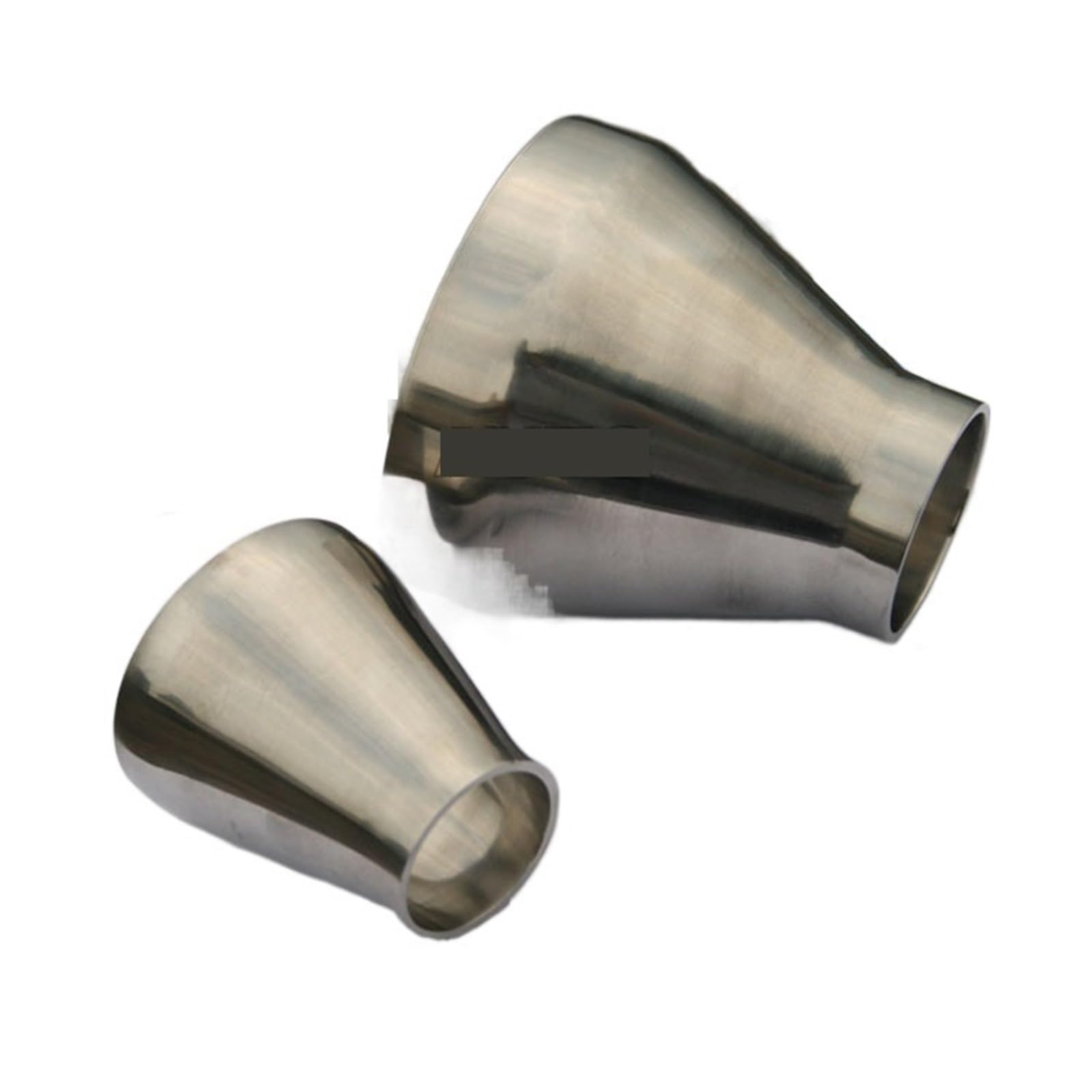 Reductor concéntrico de acero inoxidable de 76mm a 38mm para tuberías de soldadura sanitaria