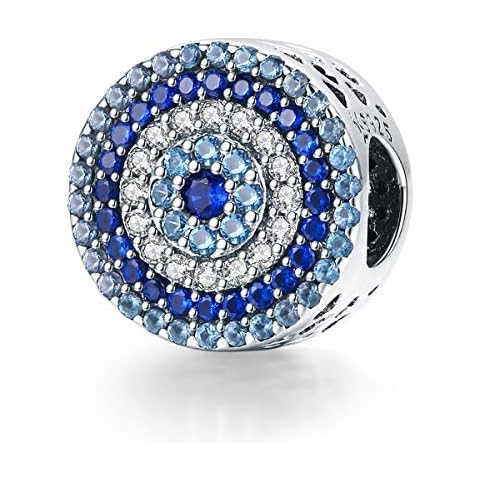BISAER Hamsa Charm with Blue Gemstones Cover