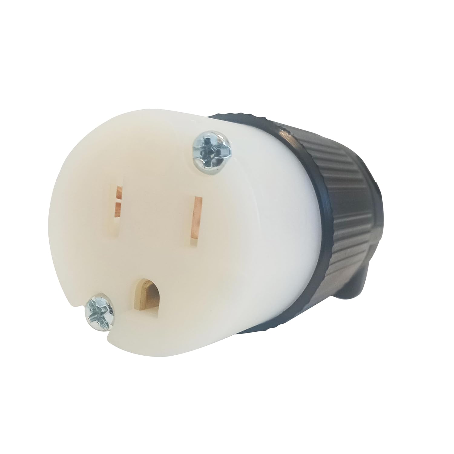 OCS Parts NEMA 5-15 Locking Connector | 125V - 15A - 2 Pole 3 Wire | cUL Listed Replacement Electical Power Plugs (NEMA 5-15 Connector)