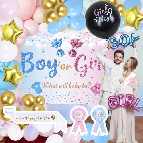 Décoration de boîtes à ballons pour une fête de révélation du sexe réussie