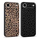2 Pack for iPhone Air 6.5'' Cheetah Print Cases, Cute Luxury Leopard Print Pattern Design Cases for Women Men Girls, Fashion Retro Shockproof Anti Scratch Protection Silicone Soft TPU Cover
