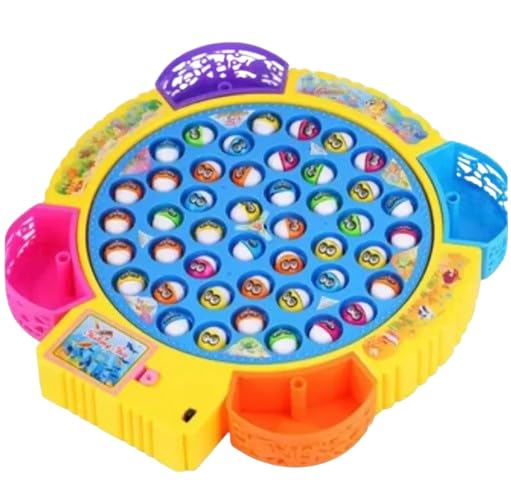 YSAMAX Large Electric Fishing Game With Tray And Music, Captivating Gameplay, Promotes Active Play And Physical Activity, Hand-Eye Coordination, Gift Choice