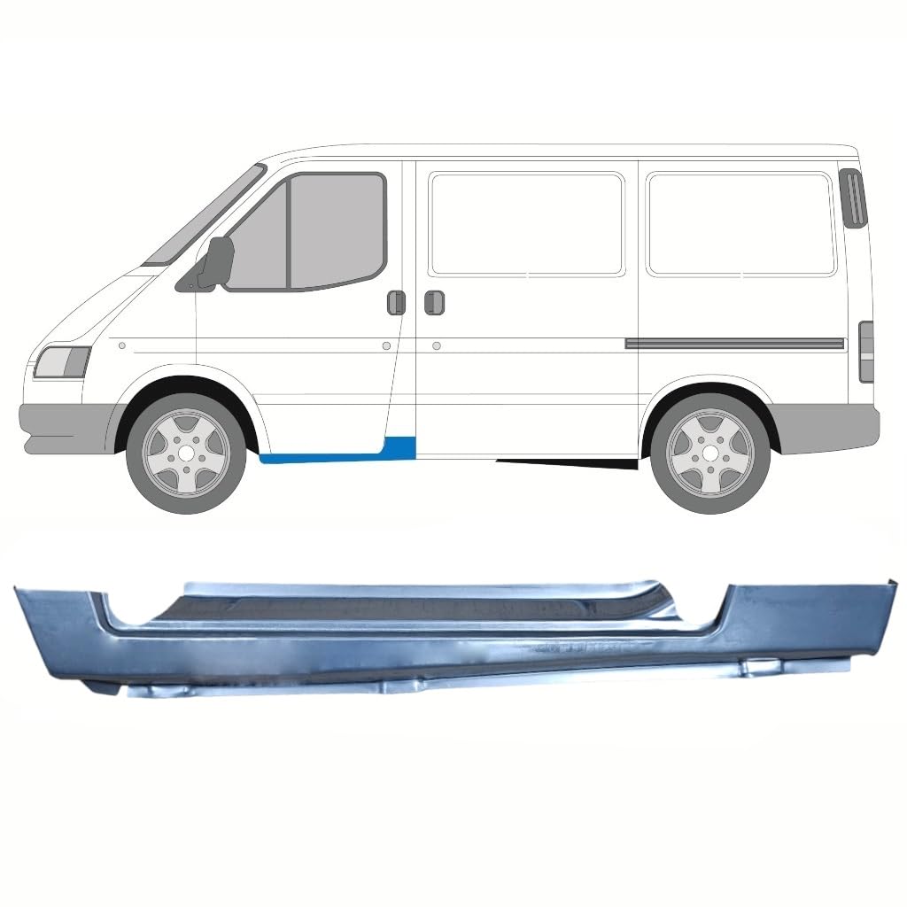 Reparaturblech Schweller vordere Tür für Ford Transit 1986-2000 / Links