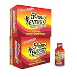 5-hour ENERGY Regular Strength Energy Shot, Pomegranate Flavor (1.93 oz. - 24 Count) Zero Calories & Sugar-Free 200 mg Caffeinated Shot, Amino Acids & B Vitamins, Dietary Supplements