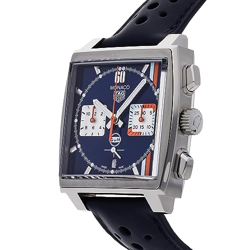 TAG Heuer Monaco X Gulf Chronograph Automatic Blue Dial Men's Watch CBL2115.FC64942