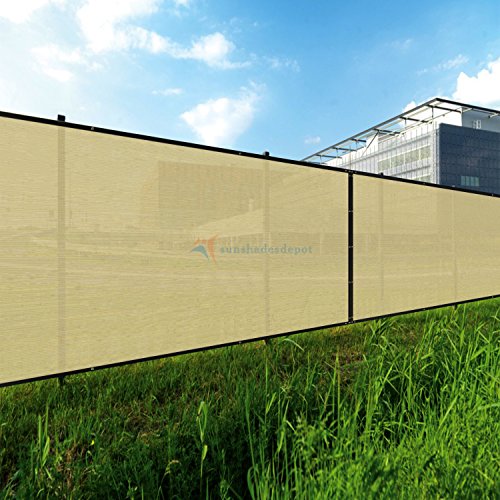 TANG Sunshades Depot Fence Privacy Screen Beige 6' x 50' Heavy Duty