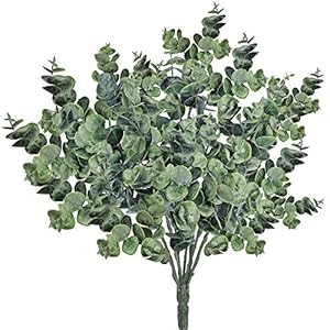 Supla 3 Pcs Realistic Eucalyptus Leaves Bushes Artificial Greenery Stems Faux Eucalyptus Branches in Grey Green 14.6" Tall for Vase Bouquets Wreath Garland Floral Crafts Centerpiece Table Decorations Supla 3 Pcs Realistic Eucalyptus Leaves Bushes Artificial Greenery Stems Faux Eucalyptus Branches in Grey Green 146 Tall for Vase Bouquets Wreath Garland Floral Crafts Centerpiece Table Decorations