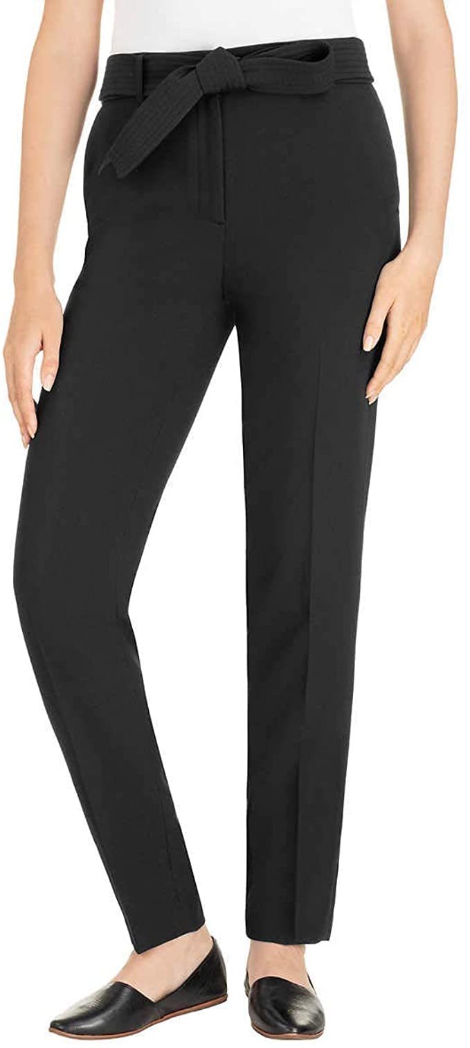 Hilary Radley Ladies Tie Front Pant Black 14