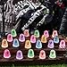 DULEFUN 100pcs Halloween Mini Ghosts Figures, Luminous Small Little Resin Ghost Figurines to Hide Glow in The Dark Tiny Statue for Halloween Party Favors Dollhouse Decorations Toys