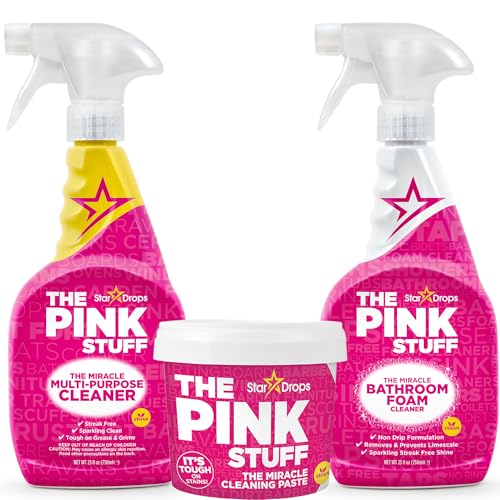 Stardrops The Pink Stuff 3-Piece Bundle (Paste + Multi-Purpose Spray + Bathroom Foam)