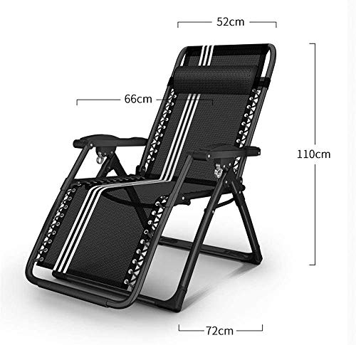 Chaise portable de camping et plage avec oreiller de cou intégré
