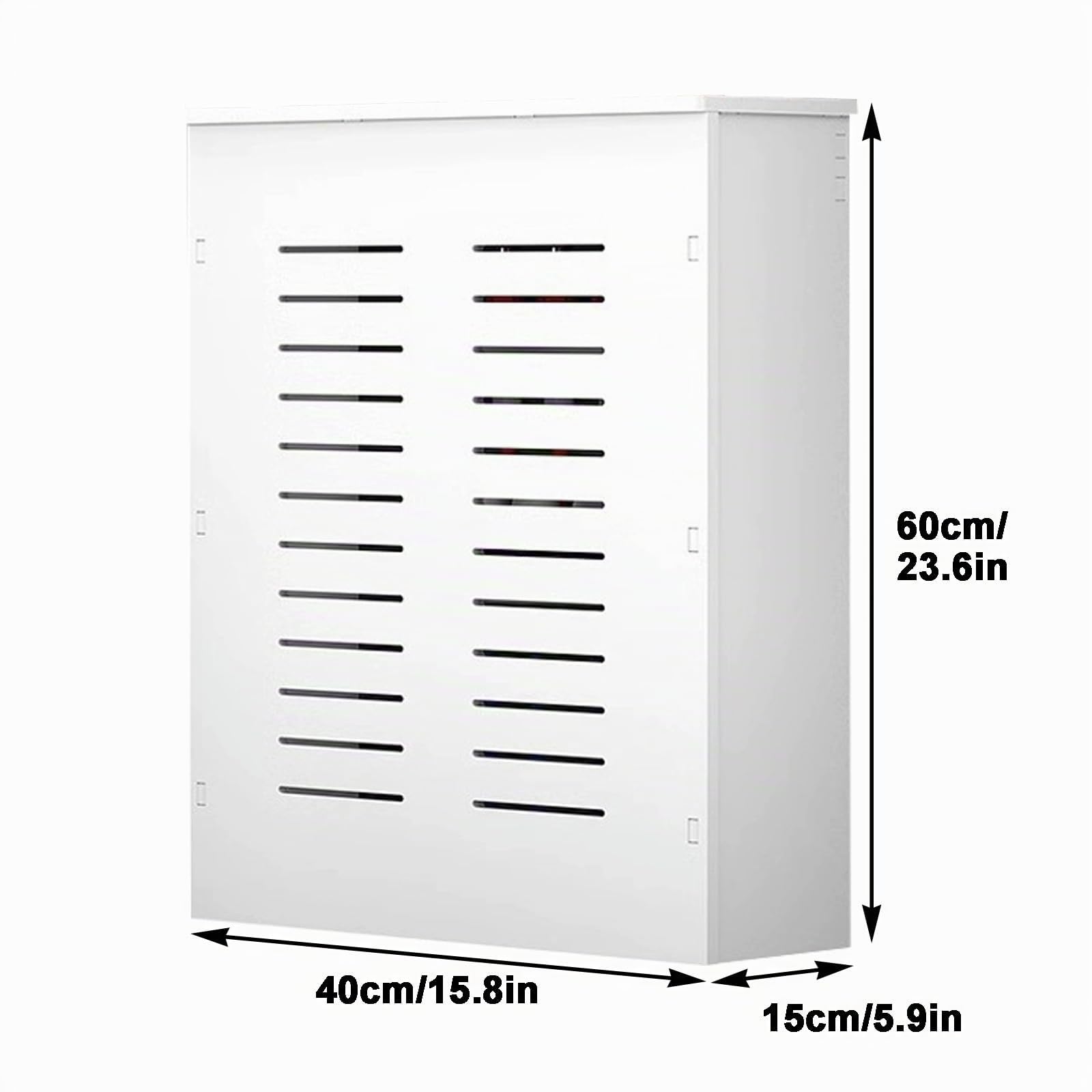 Cubre Radiadores Blanco Cubiertas de Radiador de Tres Lados para el Hogar Estante para Mueble de Baño, Mueble de Suelo para Sala de Estar y Pasillo(40x60x15cm/15.8x23.6x5.9in)