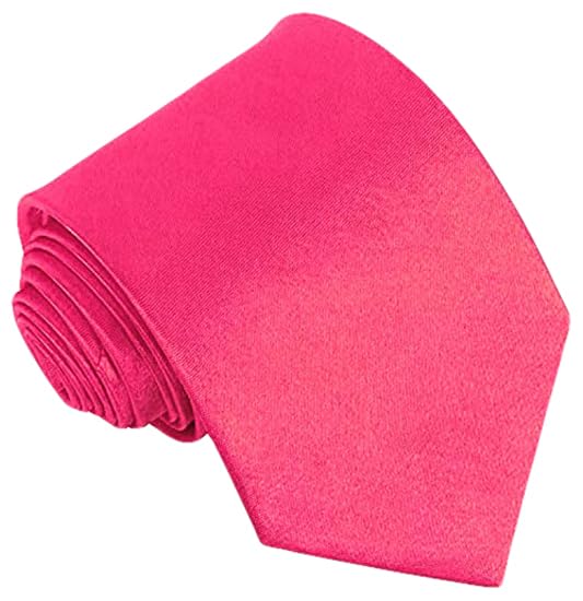 ATETEO Men's Tie Solid Color Neck Ties Wedding Business Formal Neckties, F-Claret, One Size