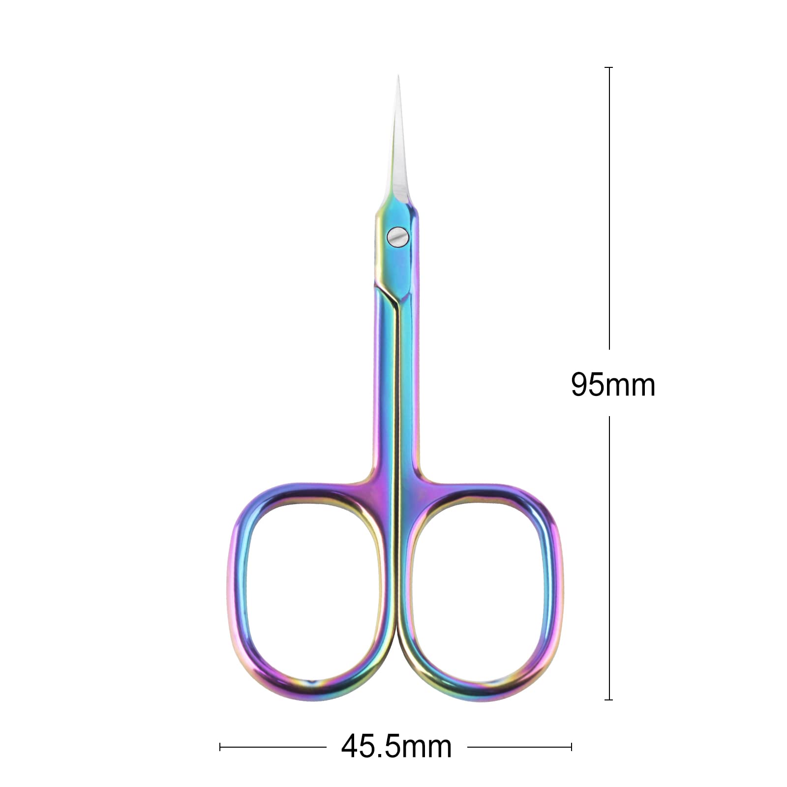 BNG Ciseaux à cuticules professionnels tranchants et incurvés pour ongles, ciseaux à ongles tranchants pour homme et femme, outil de pédicure, manucure et nail art, violet