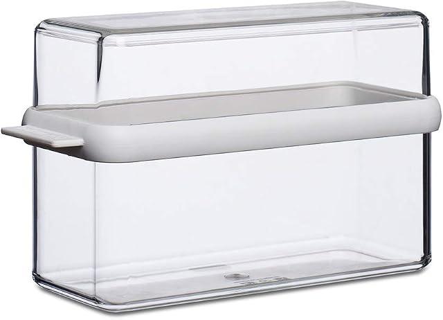 Mepal - Crispbread Box Stora - Storage Container for Crackers & Crispbread - Airtight Cracker Box - Ideal for Storing a Pack of Crispbread - 1600 ml - White