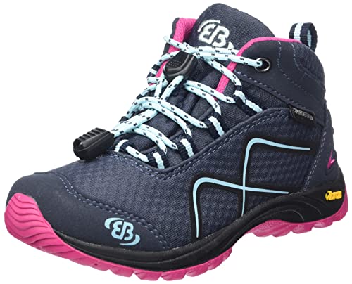 Brütting Guide High, Mädchen Trekking- & Wanderstiefel, Türkis (türkis/schwarz/pink türkis/schwarz/pink), 31 EU (12.5 UK)