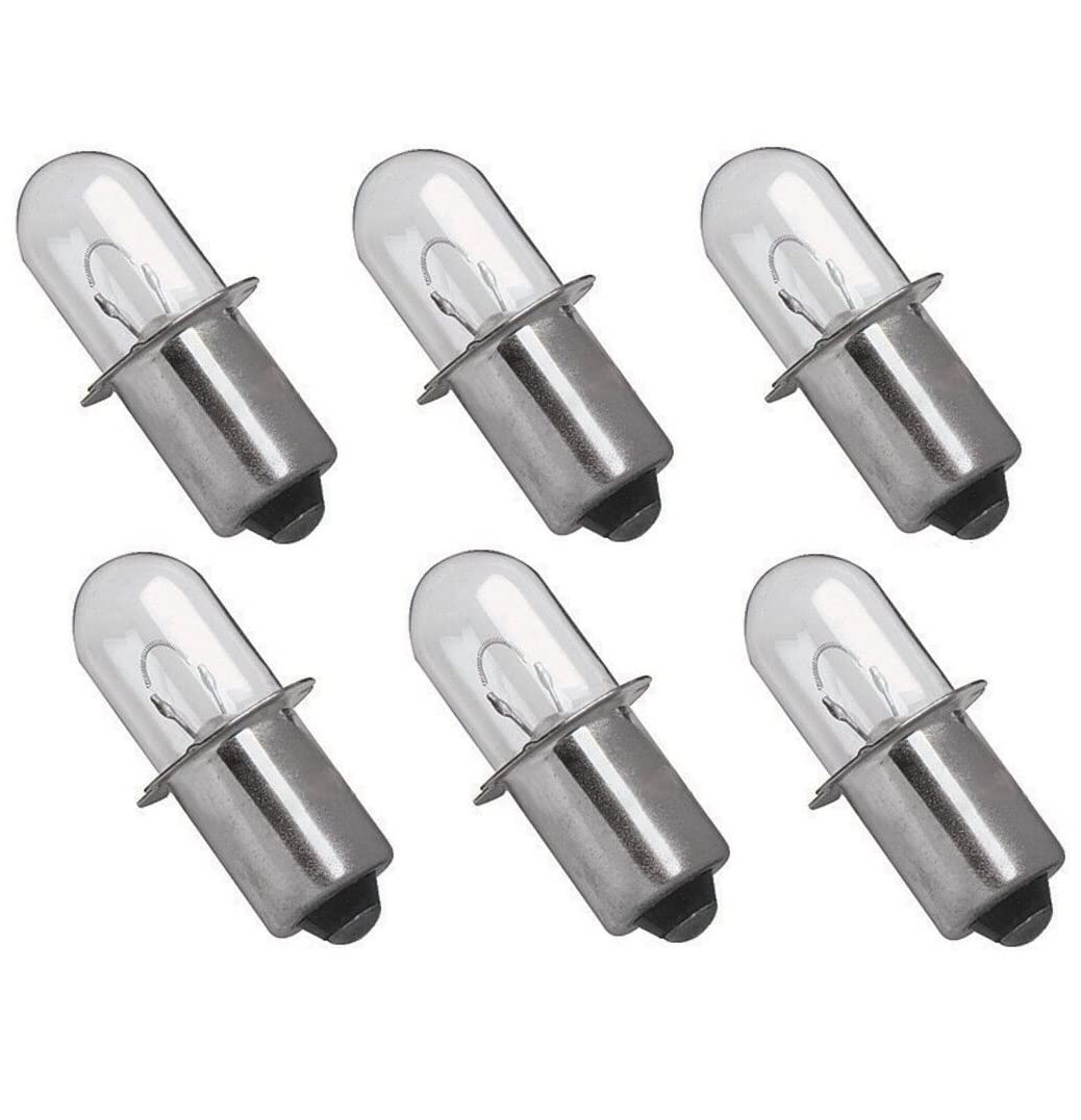 MaxLLTo 6 Pack Replacement 318-767 18 Volt Flashlight Xenon Bulb for Hitachi Flashlight UB18DAL UB 18DAL Models