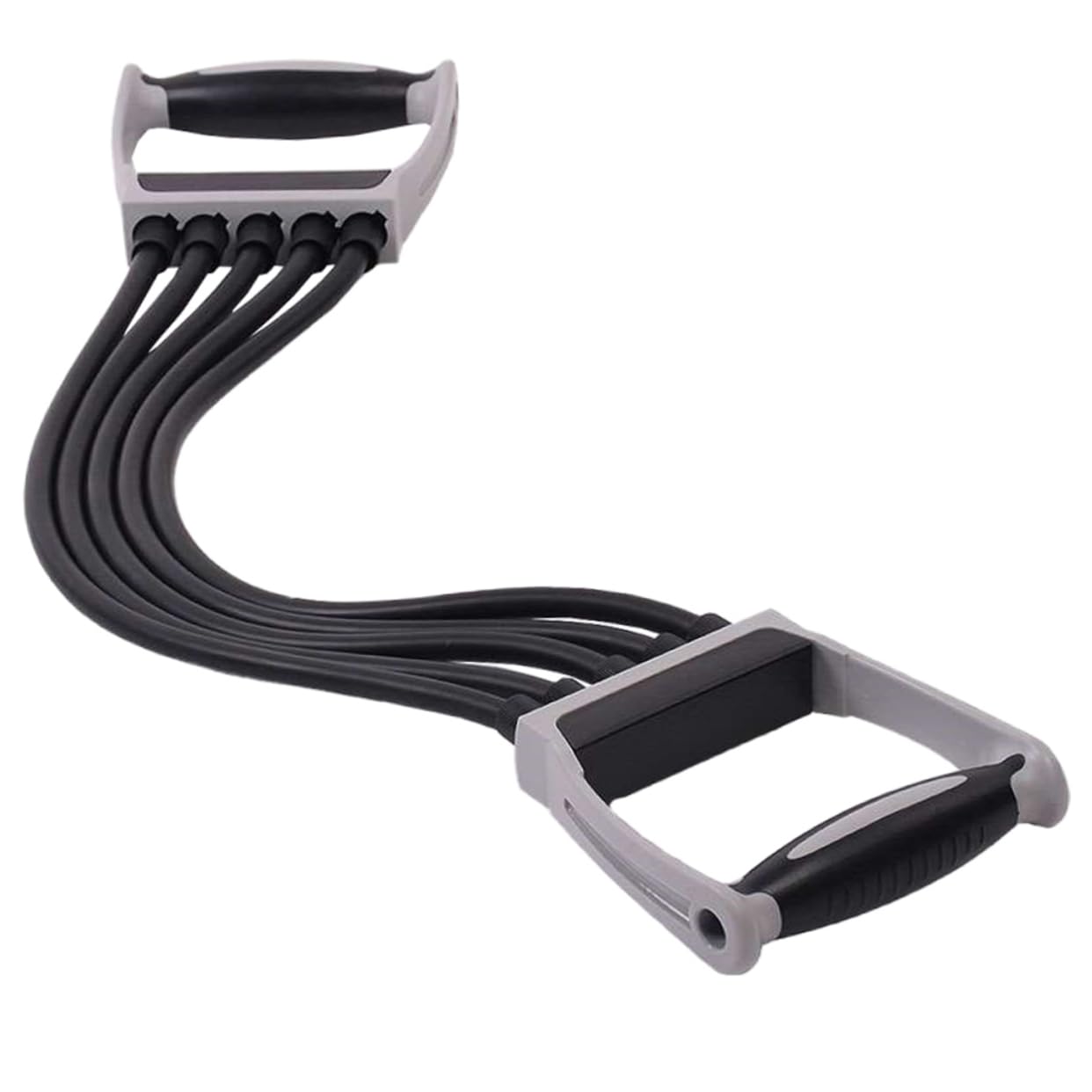 Brust Expander Fitness Feder-Brusttrainer Mit Latexschlauch 30 Einstellbaren Zugstufen Pro Schlauch Ergonomischen Griffen Für Brust Arme Schultern Und Oberen Rücken