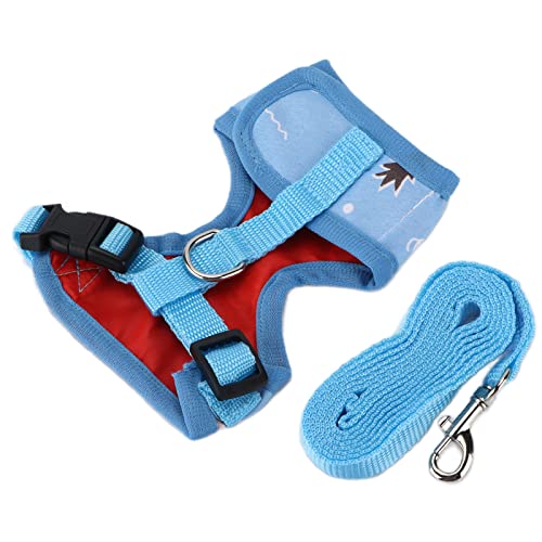 Image of Adjustable Chicken Harness with Leash for Small Pets, Soft Breathable Mesh Vest for Hens Ducks Geese Walking, Training Strap for Outdoor Farm Use