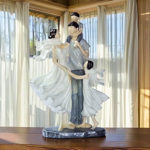 Elegant Gold Couple Figurine – Romantic Poly-Resin Sculpture for Home Décor, Anniversary, and Valentine’s Day Gift – Intricately Designed Love Statue (White) — photo — 6 of 9