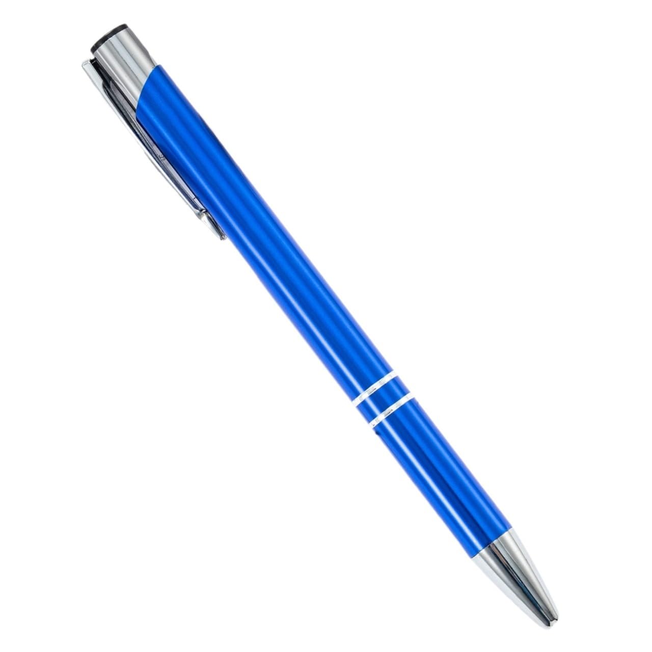 INFRI 100 penne a sfera con inchiostro nero e blu, per scuola, ufficio, studenti, firma per scrivere articoli di cancelleria, testo con nome del logo personalizzato (blu scuro, nero)