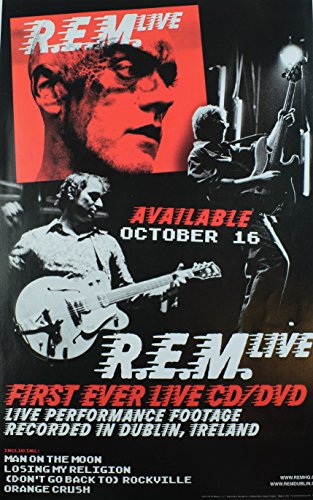R.E.M. Live First Ever New Album Original Release Store 11' X 17' Poster