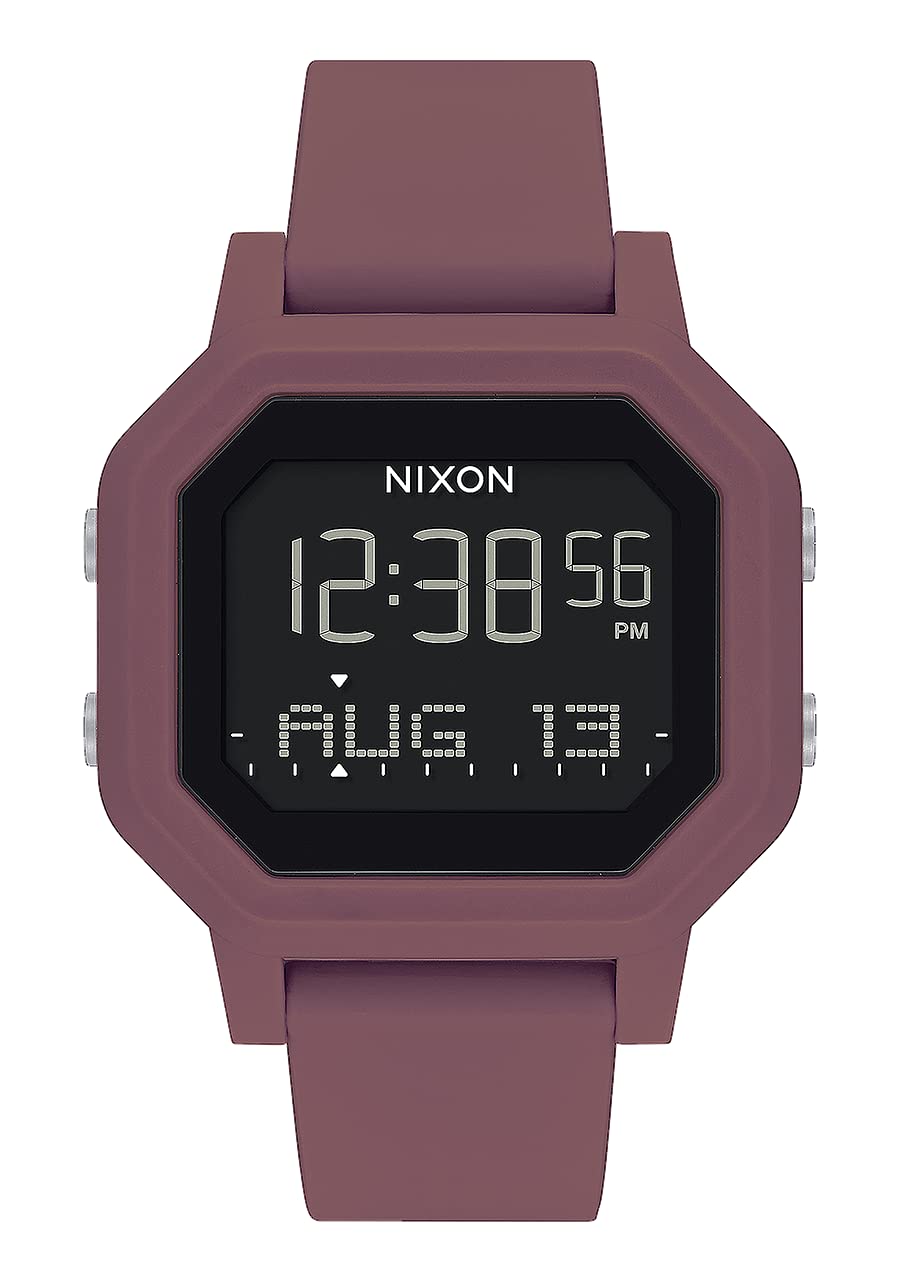 digital women's watch 38mm white face rubber band防水运动手表