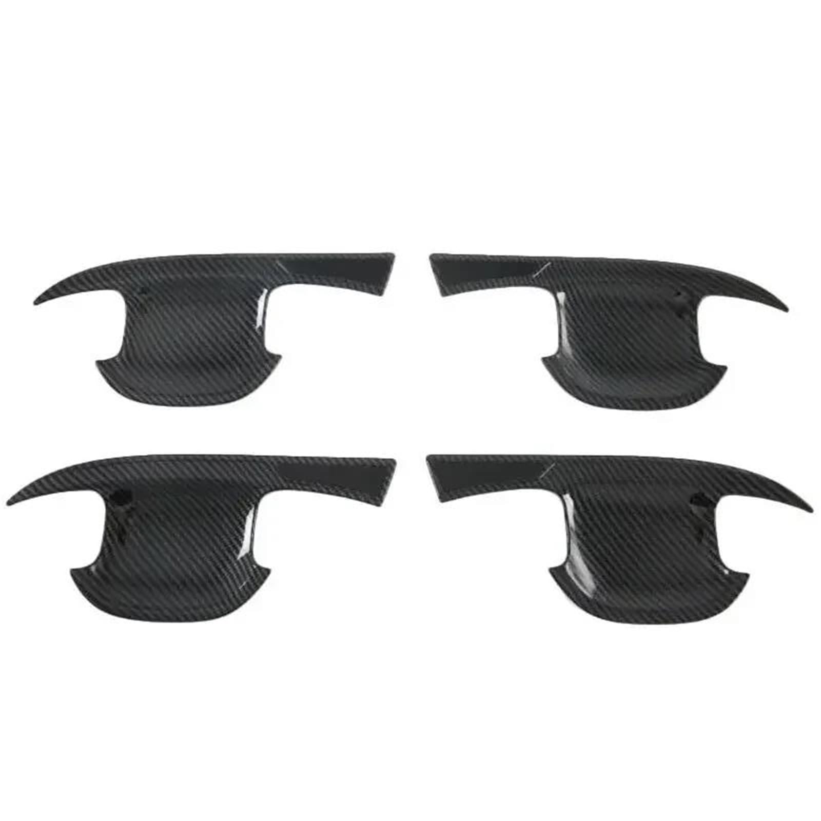JTWMTY for Kia for Sorento MQ4 2020 2021 2022 2023 Car Carbon Fiber Exterior Door Handle Bowl Moulding Cover Trim Sticker(Style 2)