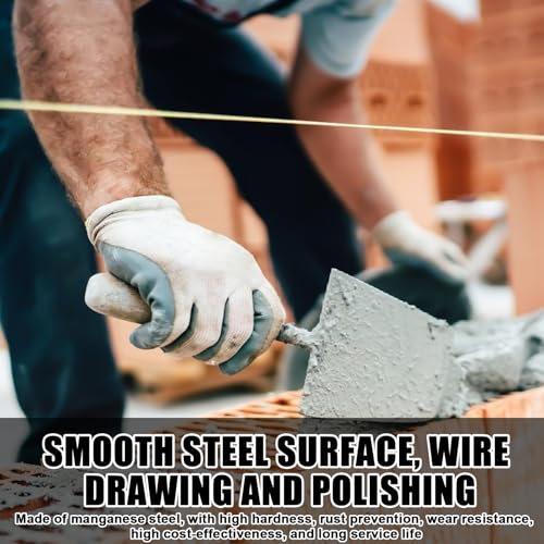 4 Teilig Edelstahl Maurerkelle Set, Stukateurkellen Set, Trapezförmige Edelstahl-Maurerkelle, Gipserspachtel mit Holzgriff Stukkateurkelle Gipserkelle Stukkateurspachtel Kelle (50mm 55mm 60 mm 80 mm)