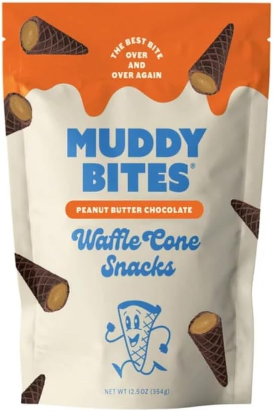 Peanut Butter Chocolate Waffle Cone Snacks, 12.5 ounces.