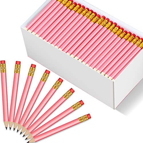 Outus 144 Pcs Mini Lápices de Golf HB con Borrador Rosa miniatura 1