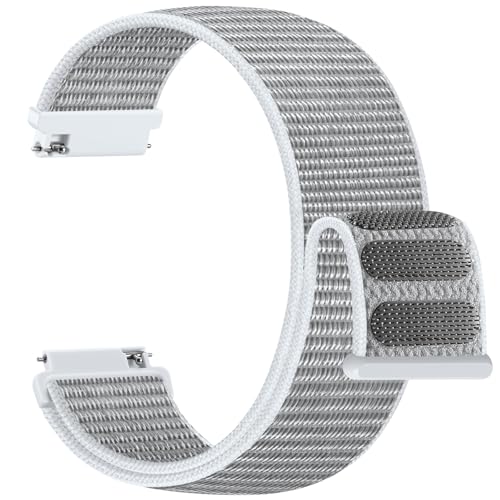 Upeak Nylon Uhrenarmband 20mm 22mm 18mm Kompatibel mit Samsung Galaxy Watch 7 6 5 4 FE Armband 40mm 44mm, für Garmin Vivoactive 5 3, Sport Loop Armband für Herren und Damen