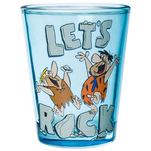 Image of Silver Buffalo The Flintstones 4 Pack Mini Glass Set, 1.5 Ounces