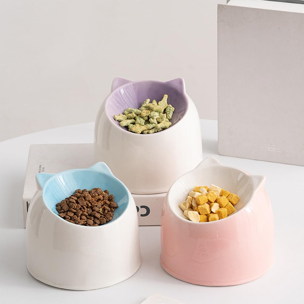 Mumufy Keramik Katzennäpfe Erhöht - Herzförmig & Produktbild-Vorschau 2