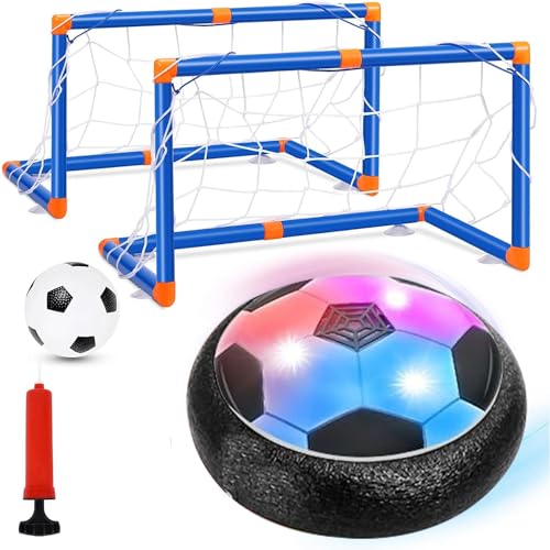 Futbol Americano, Sports TOCOZOC Kit Juguete Balón Football, Pelota de Fútbol Flotante con LED(2 Goal +2 Meta),La Mejor Opción para Juegos de Interior y Exterior