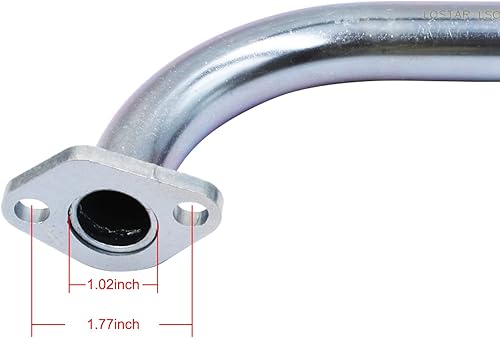 Miniatura 2 de LOSTAR Tubo recto de encargo de Hea-der Exha-ust para las piezas del rendimiento de la minibike Coleman CT200U-EX