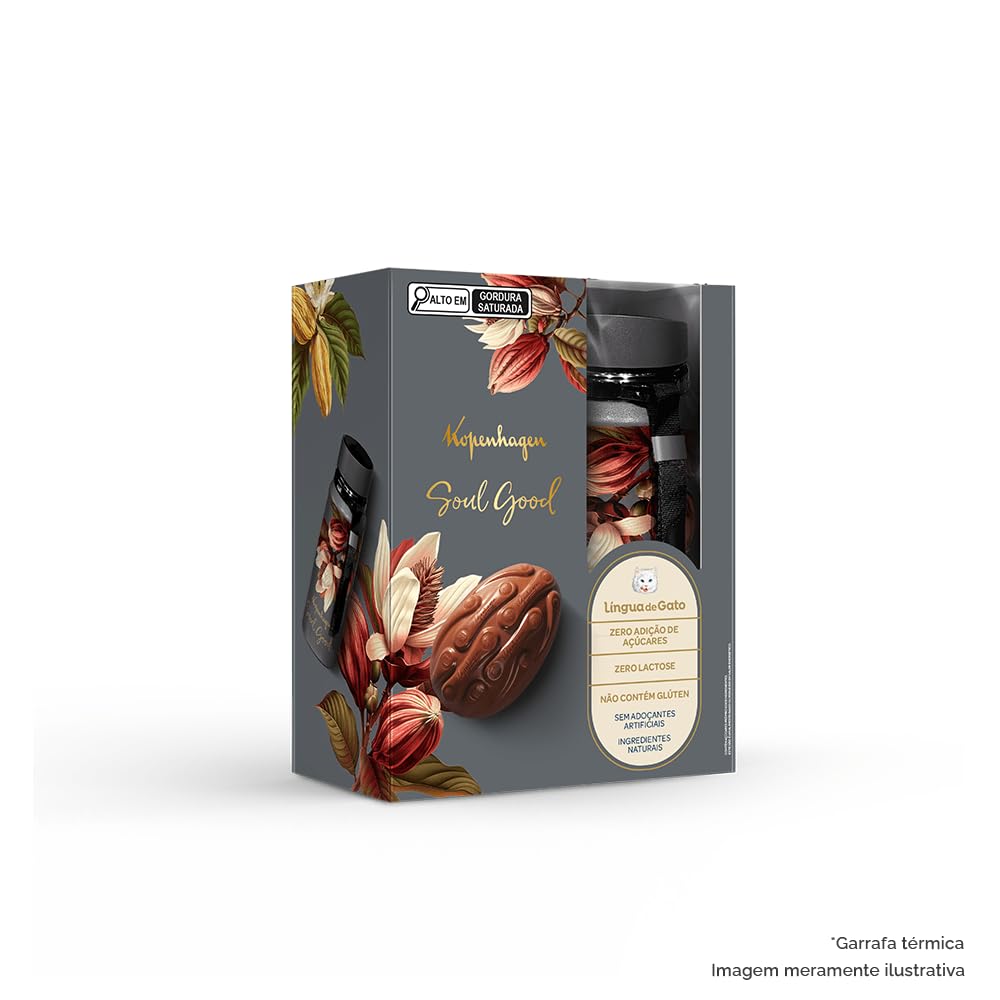 Ovo de Páscoa Chcolate Kopenhagen Língua de Gato Soul Good Garrafa