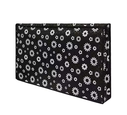 PVC LED TV Cover 55 Inch Printed Television Protector with Zip Lock Dustproof Waterproof LCD Screen Protection Cover Black-image-29