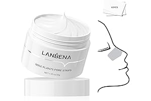 LANBENA Pore Strips for Face: Deep Cleansing Nose Strips for Blackhead Removal