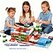 YKAIFZON 150PCS Magnetic Tiles Christmas Building Set, STEM Sensory Toys with Santa & Reindeer Figures for Kids Ages 3-12, Gift Educational Magnetic Blocks for Toddler Boys Girls