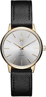MVMT Avenue Women's 2 Hand Quartz Watch, Calfskin Strap Water Resistant up to 3ATM/30 Meters - Premium Minimalist Vintage Watch - 28mm