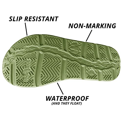 Image of NUUSOL Unisex McCall Clog; Non-Slip Hiking /Plantar Fasciitis Footwear; Soft, Lightweight & Comfortable; Arch Support & Textured Footbed, Cedar Green, 8 Women /7 Men
