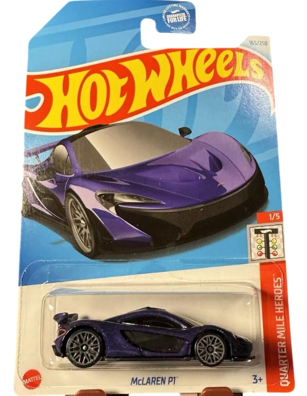 Image of Hot Wheels Car Ages 3 and Up (Mclaren P1), Purple