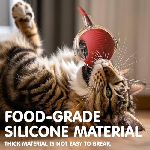 image for Rocfish Durable Interactive Cat Toys for Indoor Cats, Smart Automatic 