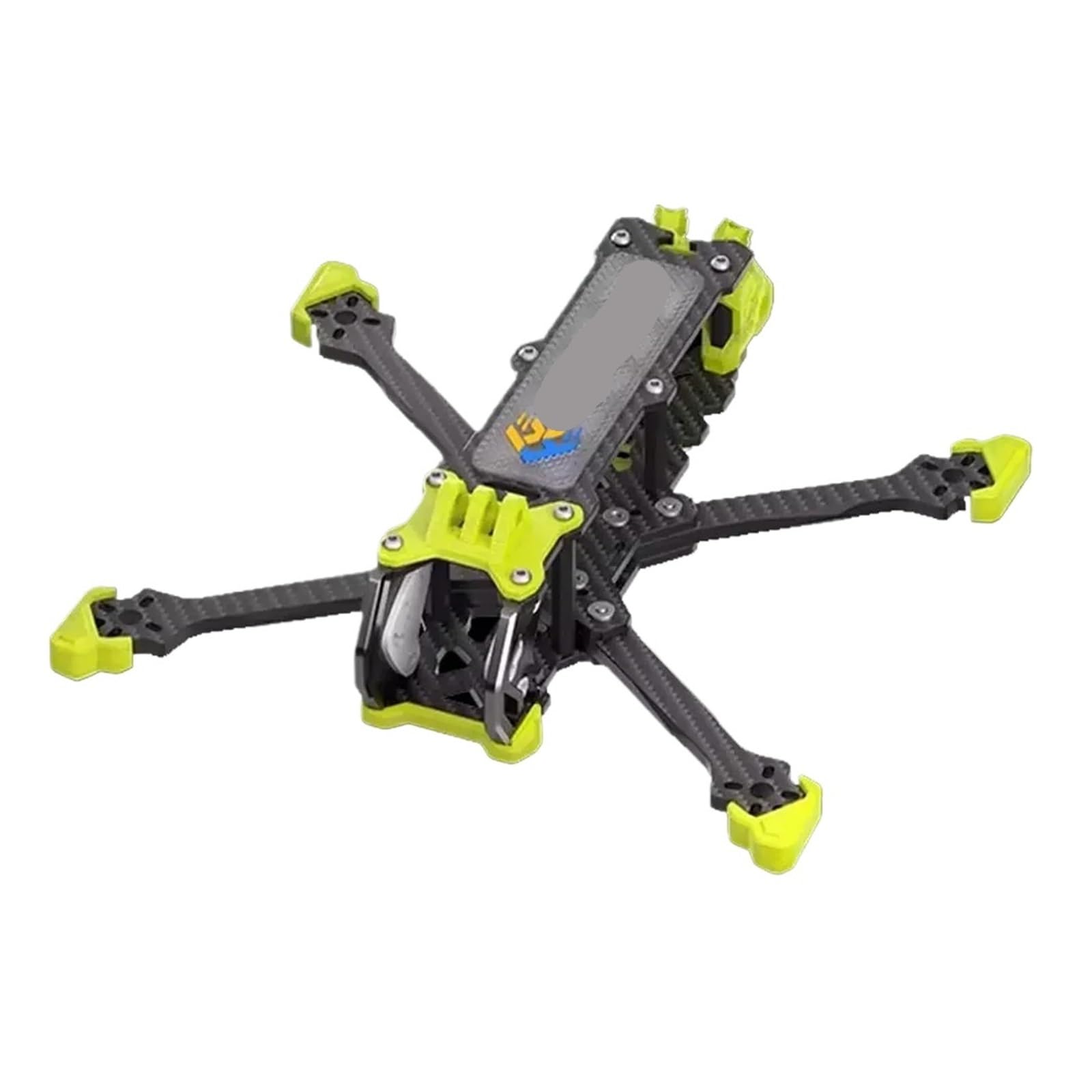 VX3 .5 O4 FPV Frame 3 pulgadas, Compatible con unidad de aire for RC Freestyle Quadcopter Kit(VX3.5 O4 Yellow)