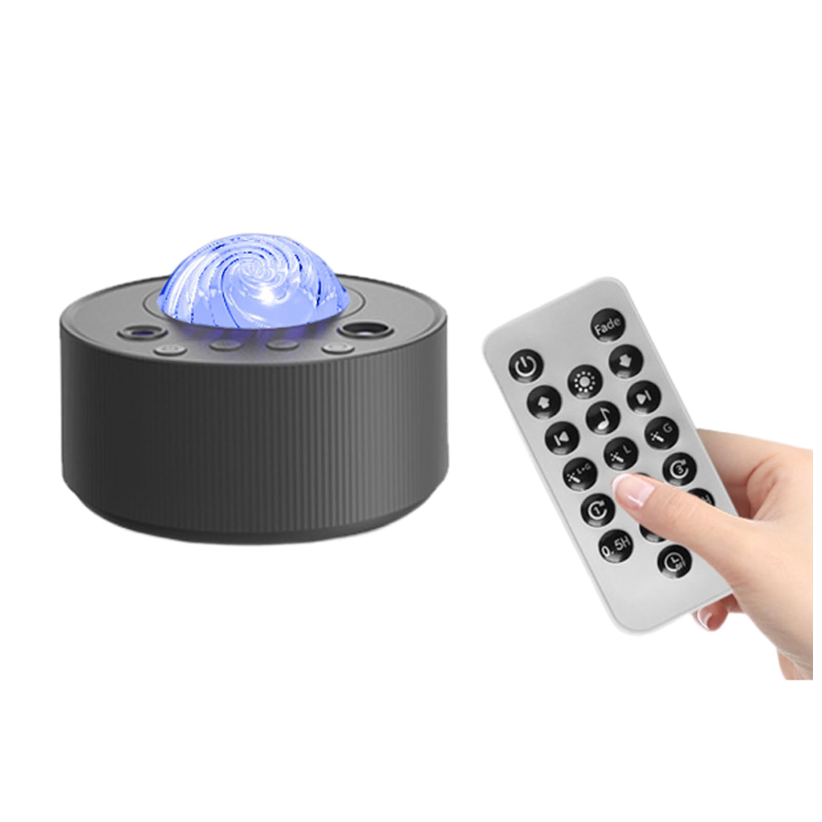 Macchina del rumore bianco con suoni rilassanti, controllo del volume, timer e funzione di memoria, plug-in per casa e ufficio