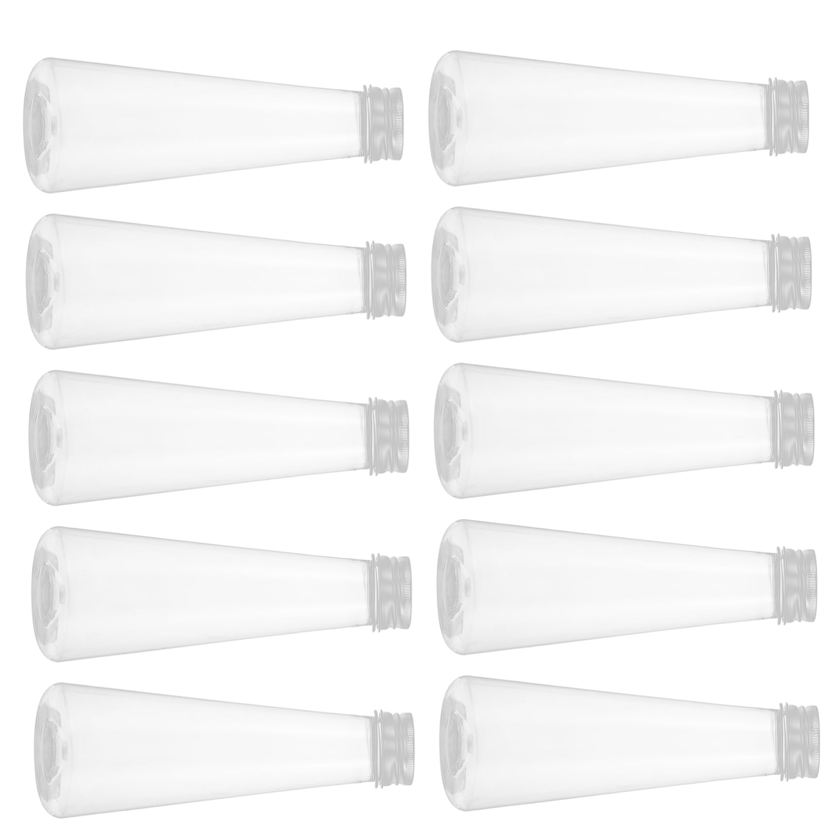 DECHOUS 10pcs Juice Bottle Transparent Beverage Bottle Plastic